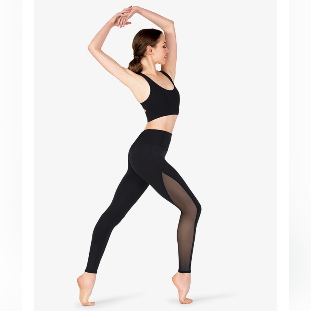 Natalie Active Compression Side Mesh Workout Legg… - image 1